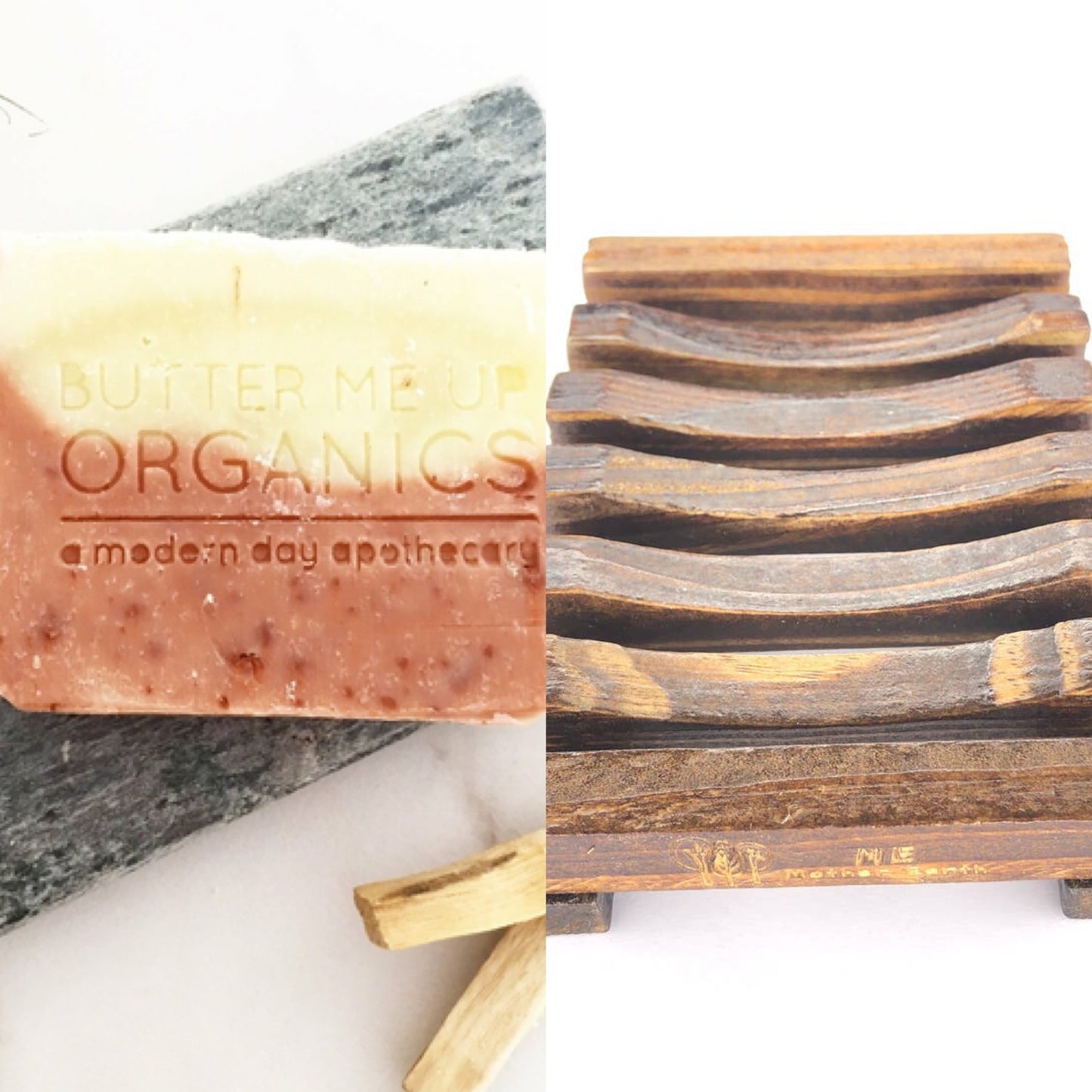 Jasmine & Sweet Orange Organic Soap + Bamboo Soap Dish