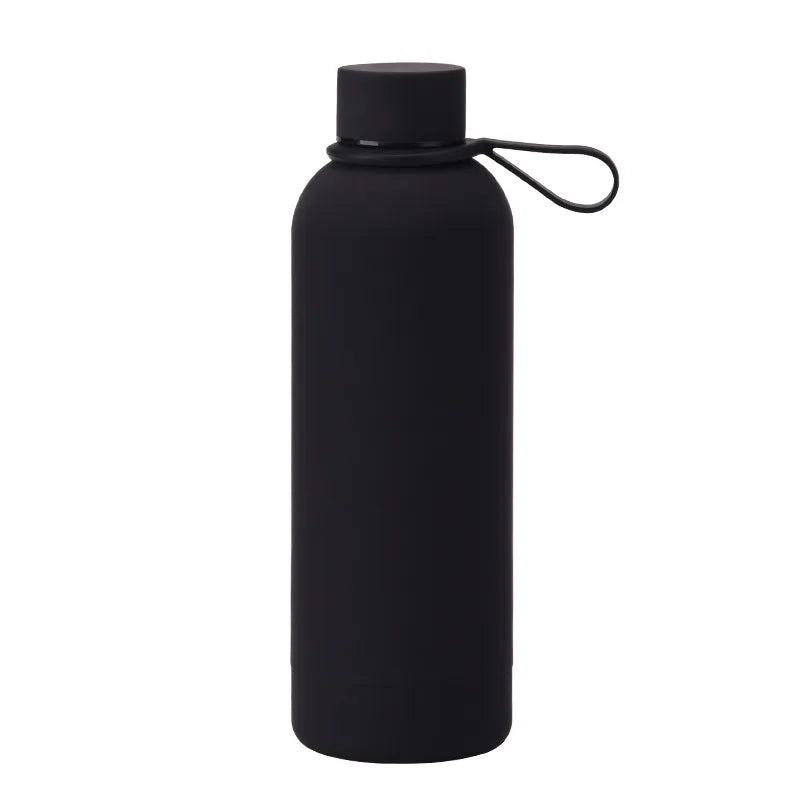 stainless steel insulated water bottle black