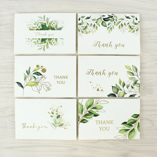 Thank You Cards with Envelopes 6 pcs