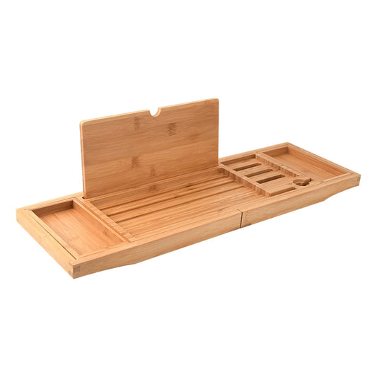 Expandable Wooden Bathtub Caddy Tray